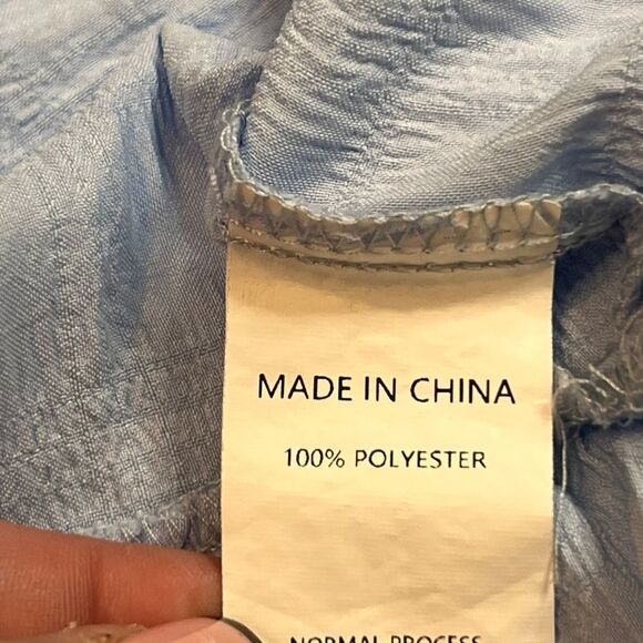 Simplee Plus Dress 3X Light Blue Coquette Cottagecore Lagenlook Fairy Trapeze - Picture 12 of 13